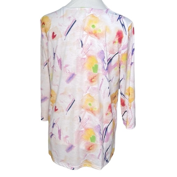 Trisha Tyler Abstract Water Color Blouse - Picture 3 of 6